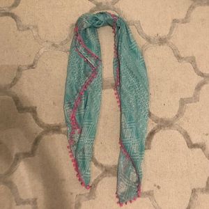 Blue and Pink Scarf